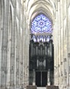 Rose window and organ, Abbatiale Saint-Ouen, Rouen